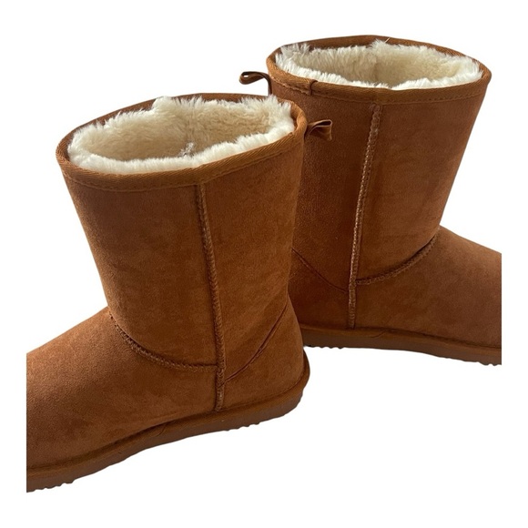 Musshoe Brown Suede Shearling Boots 6.5 Womens NWOT - Picture 5 of 7